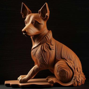 3D model Japanese Terrier dog (STL)